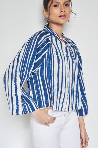 Stripe Party Top, Blue, image 5